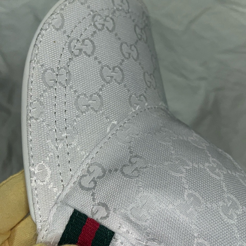 Gucci white Monogram Baseball Cap - Picture 7 of 7